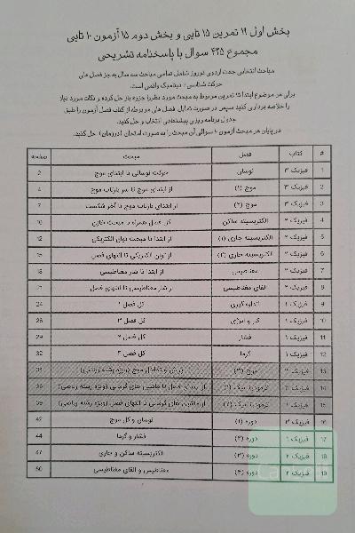 مجموعه تست فیزیک جامع