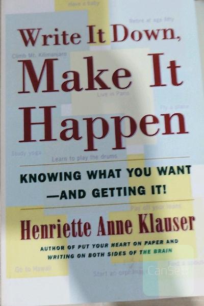 write it down,make it happen 