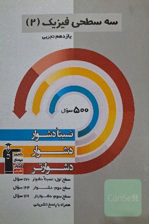 سه‌ سطحی فیزیک (2) یازدهم ریاضی و فیزیک: نسبتا دشوار، دشوار، دشوارتر