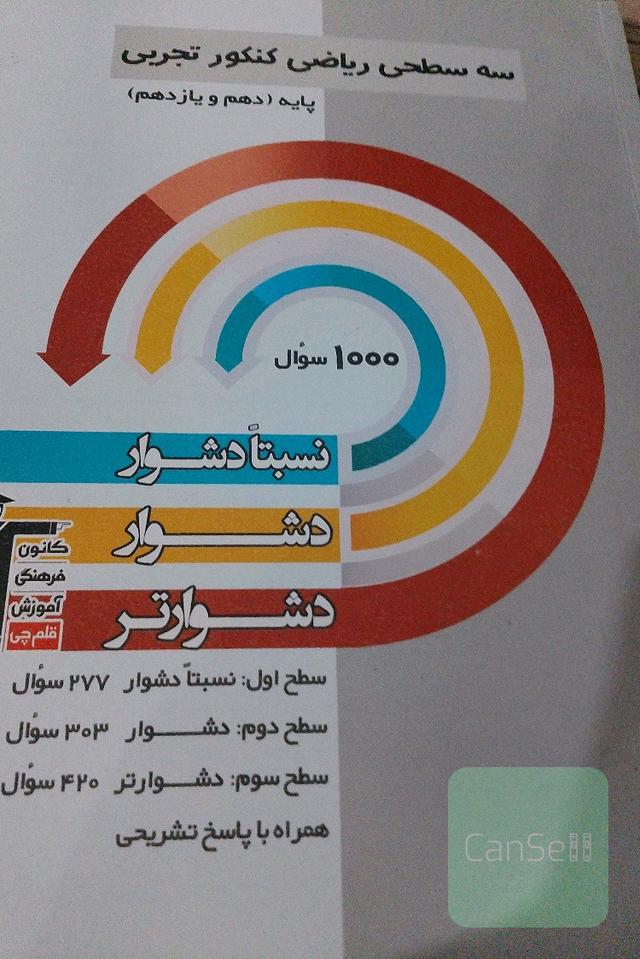 ریاضی سه سطحی پایه 
