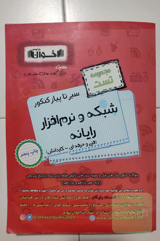مجموعه تست اخوان، شبکه و نرم افزار
