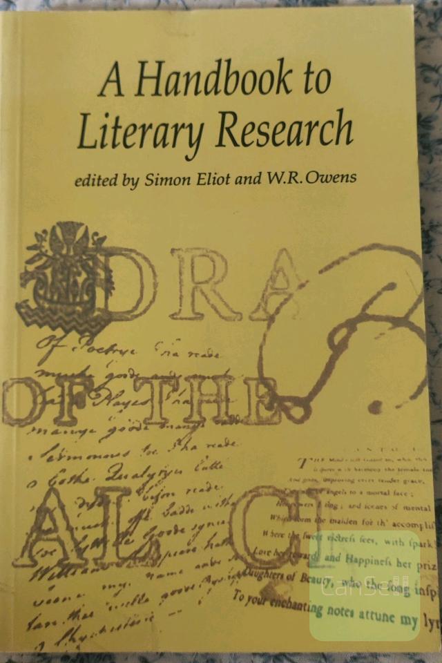 A Handbook to Literary Research