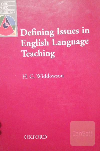  Defining Issues in English Language Teaching