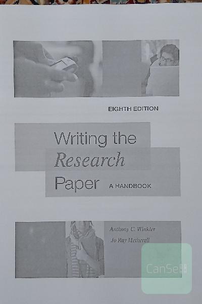 Writing the research paper: A handbook