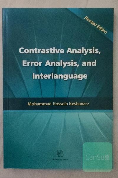 Contrastive analysis, error analysis & interlanguage