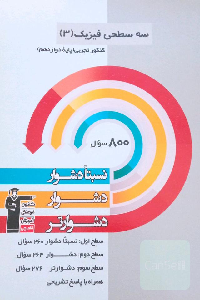 سه سطحی فیزیک سوم قلم چی