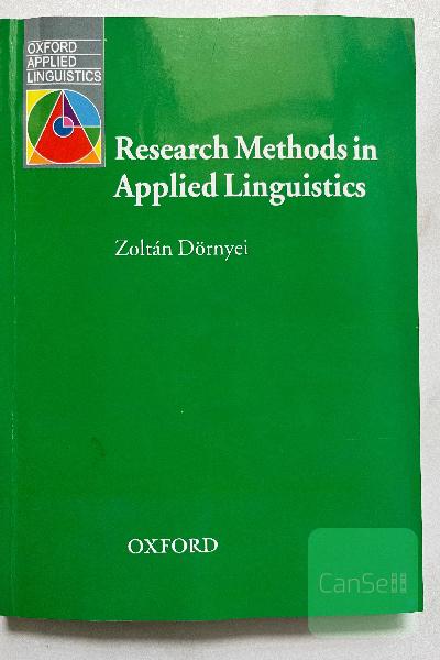 Research Methods in Applied Linguistics