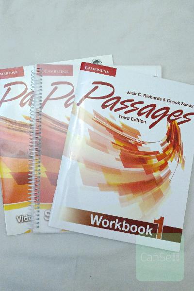Passages 1: student's book and video book and workbook and CD
