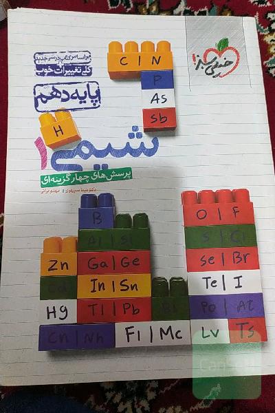 پرسش‌های چهارگزینه‌ای شیمی 1 - پایه دهم