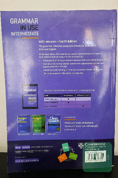 Grammar in use: intermediate: self-study refrence and practice for students of north American English with answers