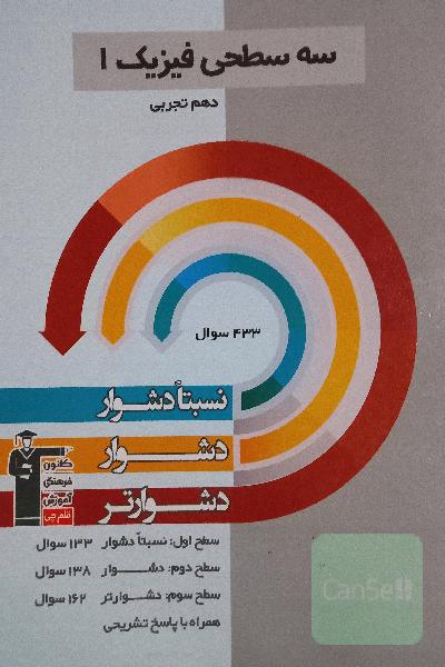 سه‌ سطحی فیزیک (1) دهم ریاضی: نسبتا دشوار، دشوار، دشوارتر
