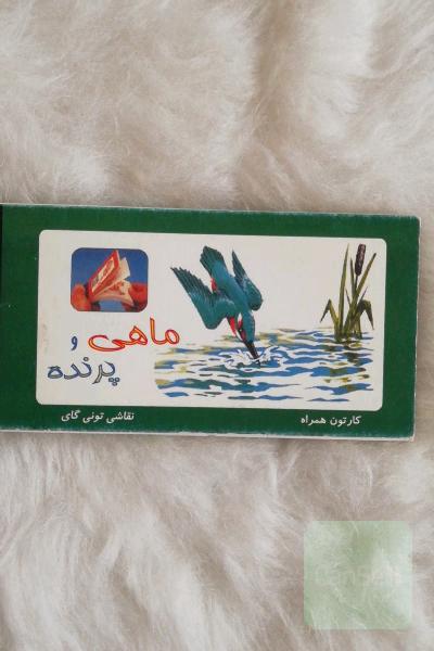 کارتون همراه. ماهی و پرنده