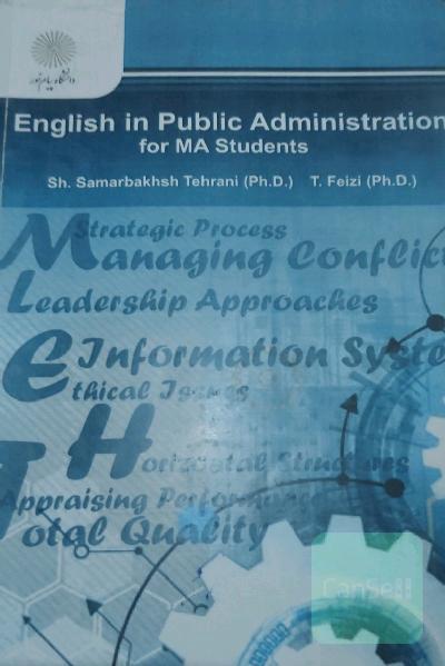 English in public administration for MA students
